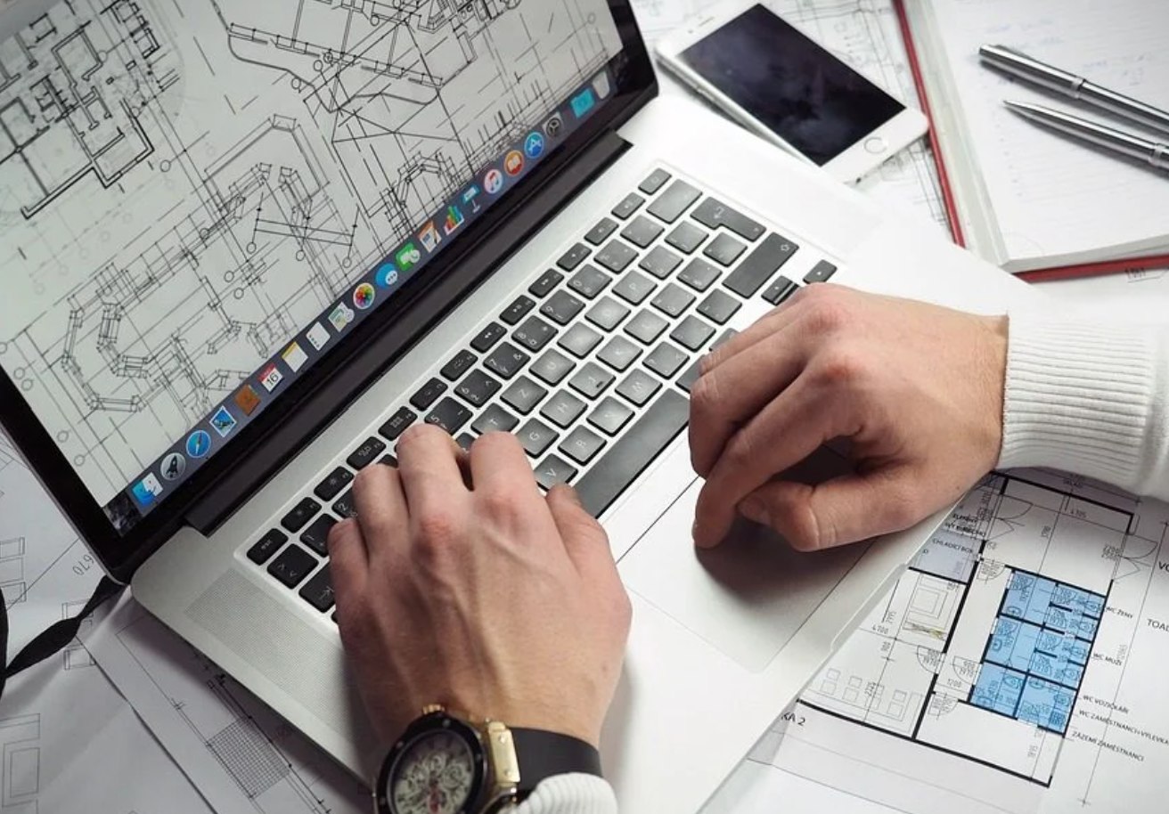 Remote CAD technician working on a design